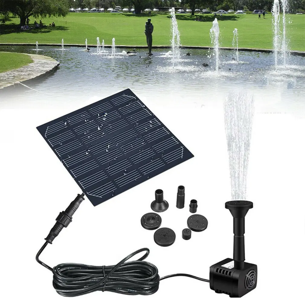 New 1.2W Water Sprinkler Sprayer Solar Pump Solar Panel Powered Water Fountain Pond With Water Pump 7 Spray Heads Garden Pool
New 1.2W Water Sprinkler Sprayer Solar Pump Solar Panel Powered Water Fountain Pond With Water Pump 7 Spray Heads Garden Pool