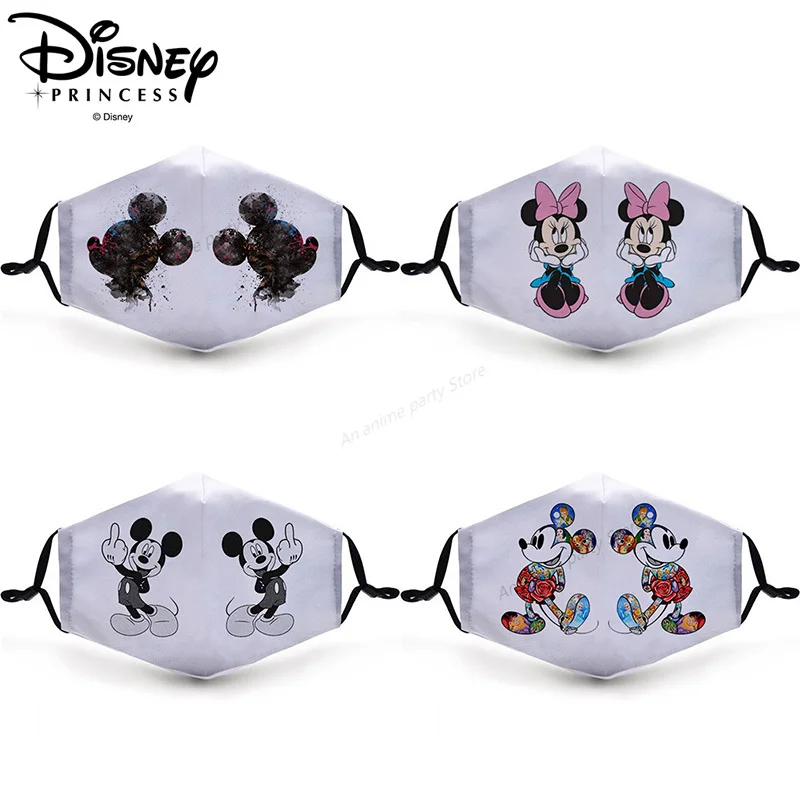 Маска Disney с Микки Маусом для детей и взрослых моющаяся маска от пыли фильтром Pm 2 5