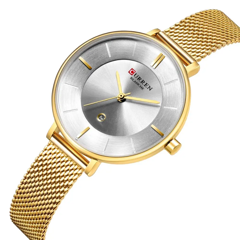 CURREN Women Wristwatch Date Display Classy Ladies Fashion Watch 2019 Exquisite Mesh Quartz Watches Waterproof Stainless Watches
CURREN Women Wristwatch Date Display Classy Ladies Fashion Watch 2019 Exquisite Mesh Quartz Watches Waterproof Stainless Watches