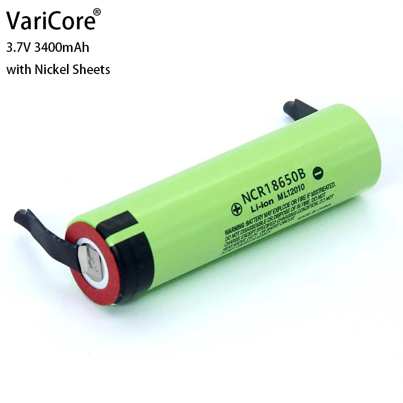 2020 New Original NCR18650B 3.7V 3400mAh 18650 Lithium Rechargeable Battery Welding Nickel Sheet batteries
2020 New Original NCR18650B 3.7V 3400mAh 18650 Lithium Rechargeable Battery Welding Nickel Sheet batteries