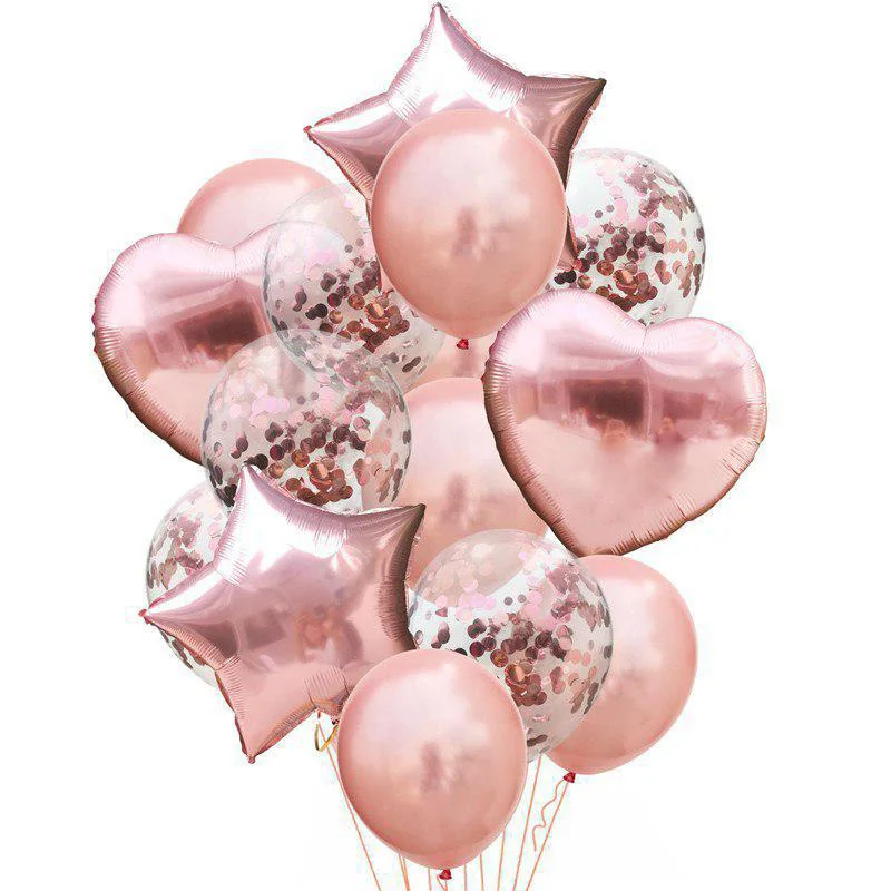 14pcs Star Confetti Latex Balloons Birthday Party Decoration Foil Heart Balloon Boy Girl Baby Shower Party Supplies
14pcs Star Confetti Latex Balloons Birthday Party Decoration Foil Heart Balloon Boy Girl Baby Shower Party Supplies