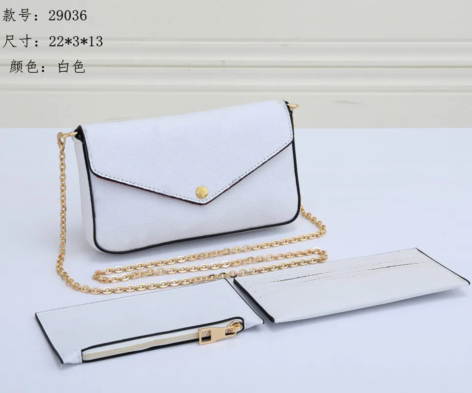 

Original Genuine Leather Shoulder Bags Designer Handbags High Quality Luxury Pochette Felicie Chain Women Bags