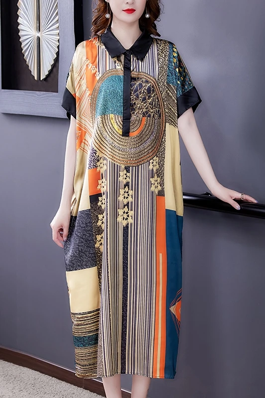 Women Long Dress Spring Summer 2021 New Vintage Floral Print Full Sleeve Loose Solid Turn-down Collar Design And Color Dresses
Women Long Dress Spring Summer 2021 New Vintage Floral Print Full Sleeve Loose Solid Turn-down Collar Design And Color Dresses