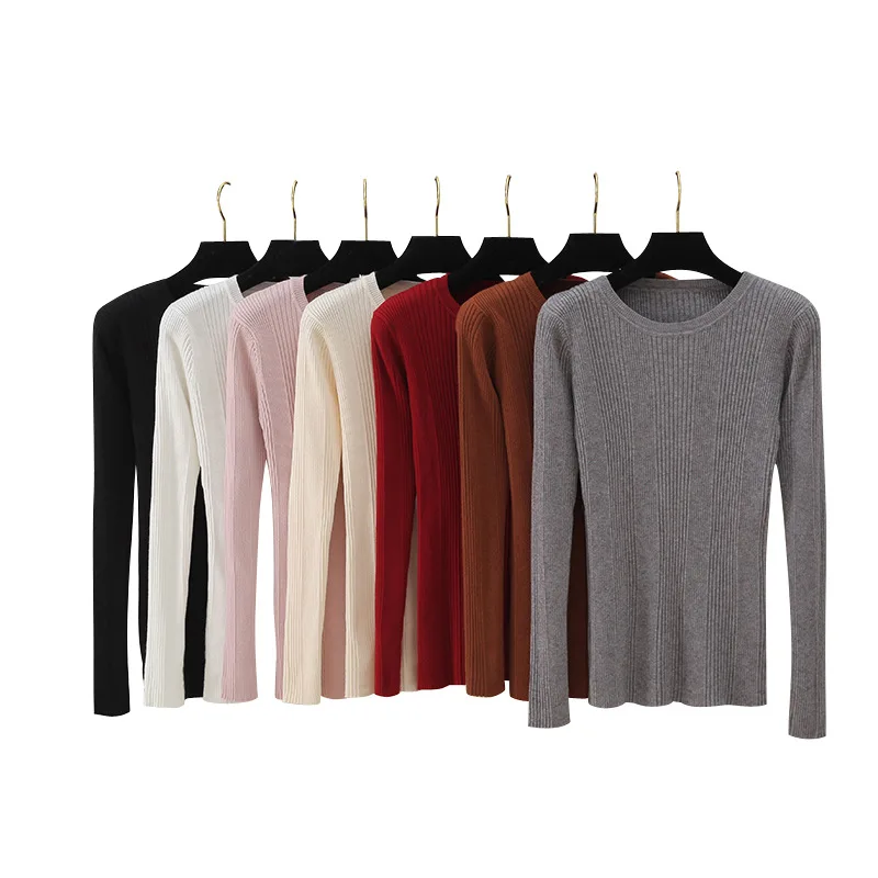 Zuolunouba Autumn And Winter New Korean Slim Round Neck Ladies Sweater Solid Color Temperament Commuter Female Knitted Sweater
Zuolunouba Autumn And Winter New Korean Slim Round Neck Ladies Sweater Solid Color Temperament Commuter Female Knitted Sweater