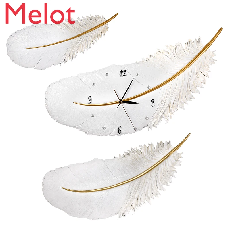 Nordic Light Luxury Feather Clock Quartz Clock Movement Living Room Art Pocket Watch Punch-Free Wall Clock
Nordic Light Luxury Feather Clock Quartz Clock Movement Living Room Art Pocket Watch Punch-Free Wall Clock