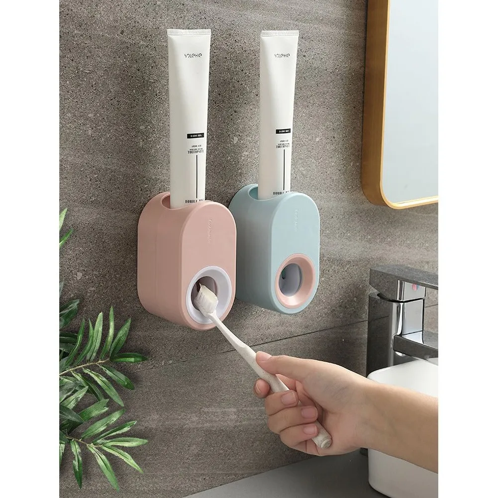 Automatic Toothpaste Dispenser Wall Mounted Stand Toothbrush Holder Squeezer Wall-mounted Toothpaste Holder
Automatic Toothpaste Dispenser Wall Mounted Stand Toothbrush Holder Squeezer Wall-mounted Toothpaste Holder
