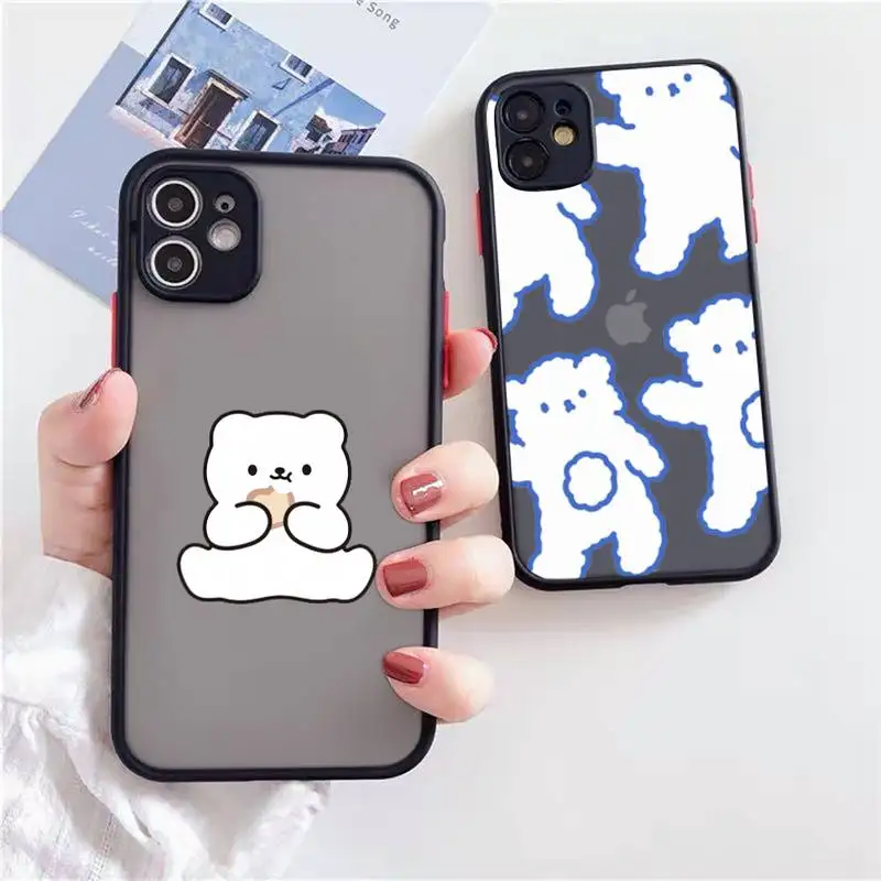 Cute bunny bear dog stick figure Phone Case Matte Transparent for iPhone 7 8 11 12 s mini pro X XS XR MAX Plus Clear mobile bag
Cute bunny bear dog stick figure Phone Case Matte Transparent for iPhone 7 8 11 12 s mini pro X XS XR MAX Plus Clear mobile bag