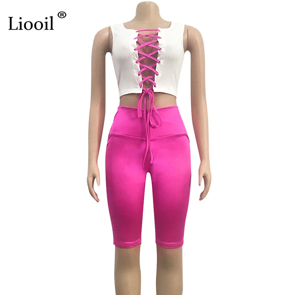 Liooil Color Block Two Piece Bandage Set Women Neon Clothes Hollow Out Party Club Outfits Sexy Bodycon Tank Top And Shorts Sets
Liooil Color Block Two Piece Bandage Set Women Neon Clothes Hollow Out Party Club Outfits Sexy Bodycon Tank Top And Shorts Sets