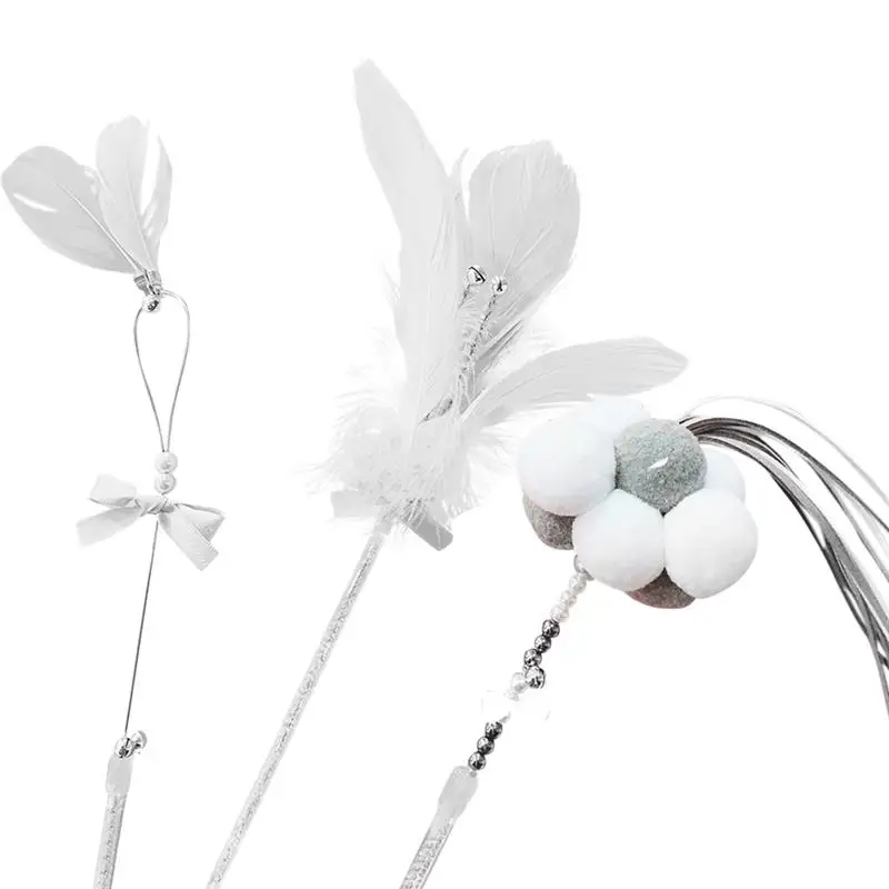 3PCS Feather Cat Teaser Wand Creative Funny Assorted Cat Teaser Toy Cat Interactive Toy
3PCS Feather Cat Teaser Wand Creative Funny Assorted Cat Teaser Toy Cat Interactive Toy