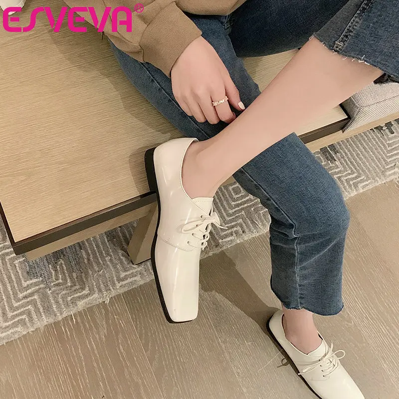 ESVEVA/универсальная Модная белая женская обувь простая обувь на плоской платформе женская повседневная обувь из натуральной кожи размеры 34-40 
ESVEVA/универсальная Модная белая женская обувь простая обувь на плоской платформе женская повседневная обувь из натуральной кожи размеры 34-40