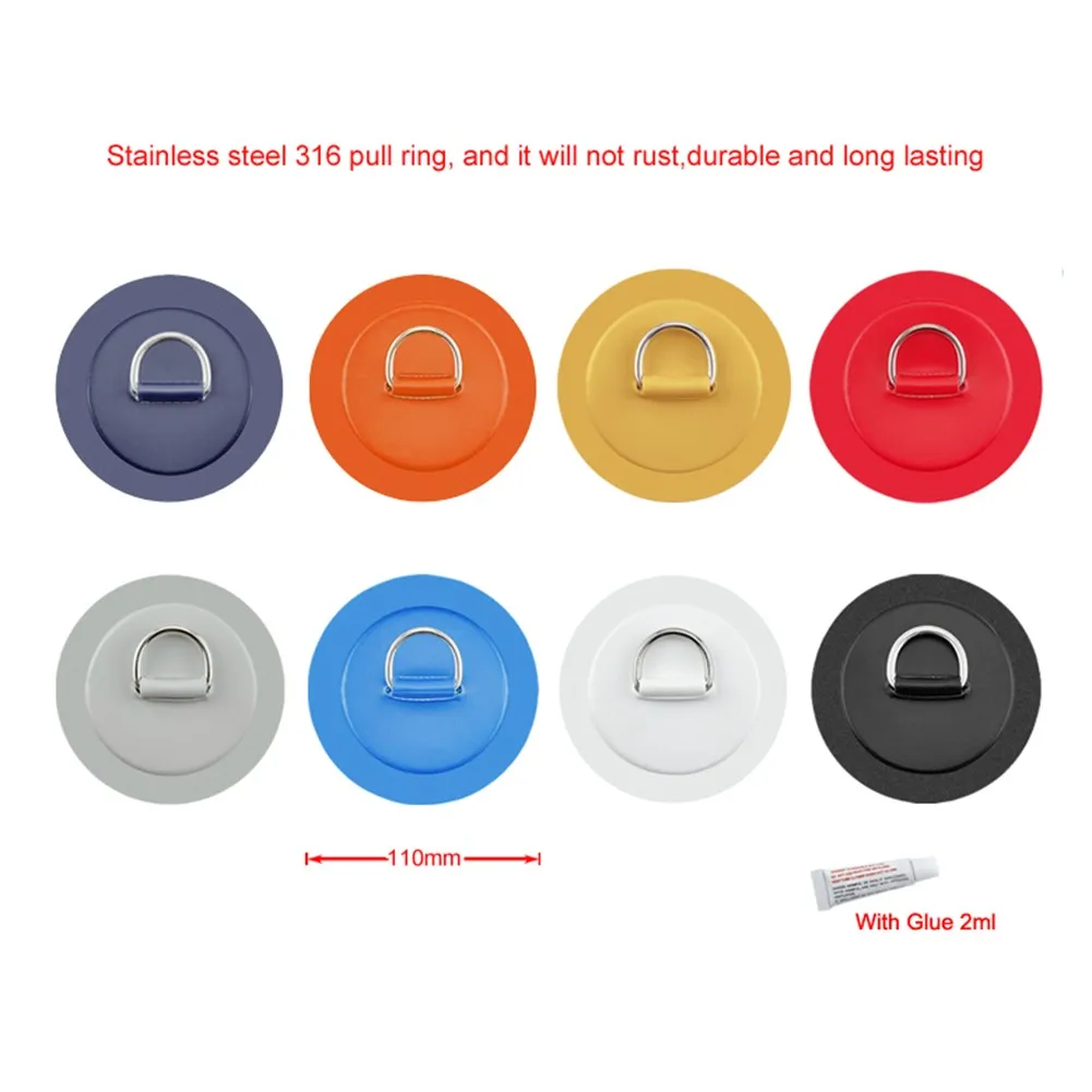 D Ring Pad Patch Rope Buckle For Inflatable PVC SUP Kayak Canoe Inflatable Boat Dinghy Raft Surfboard Tie Down Stainless Steel
D Ring Pad Patch Rope Buckle For Inflatable PVC SUP Kayak Canoe Inflatable Boat Dinghy Raft Surfboard Tie Down Stainless Steel