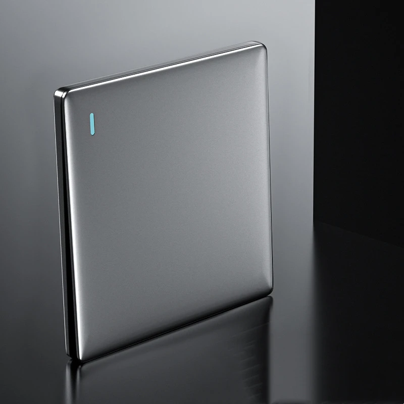 YEEKPORT Классический серый ультратонкий переключатель 86*86 мм
YEEKPORT Классический серый ультратонкий переключатель 86*86 мм