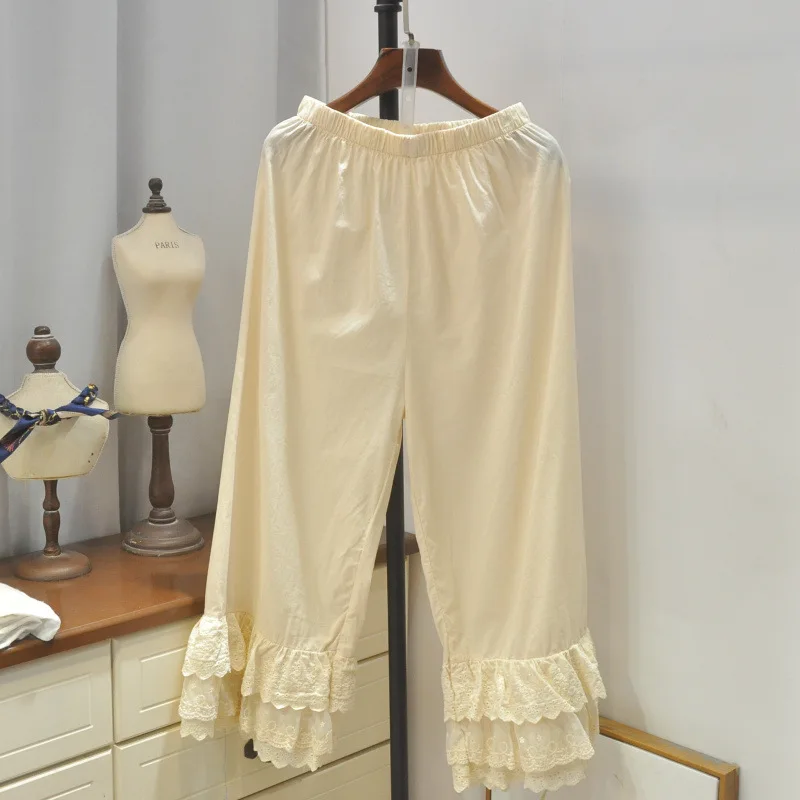 Брюки в средневековом стиле для женщин, повседневные Простые однотонные свободные прямые штаны с оборками, прошитыми штанинами, с эластичн...
Брюки в средневековом стиле для женщин, повседневные Простые однотонные свободные прямые штаны с оборками, прошитыми штанинами, с эластичн...