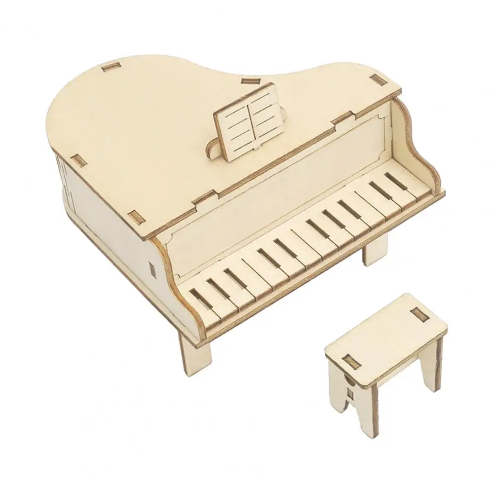 Motivational 1 Set Superior Texture Wooden Craft Piano Music Box Kit Easy-operating Wooden Piano Toy Small Size for School
Motivational 1 Set Superior Texture Wooden Craft Piano Music Box Kit Easy-operating Wooden Piano Toy Small Size for School