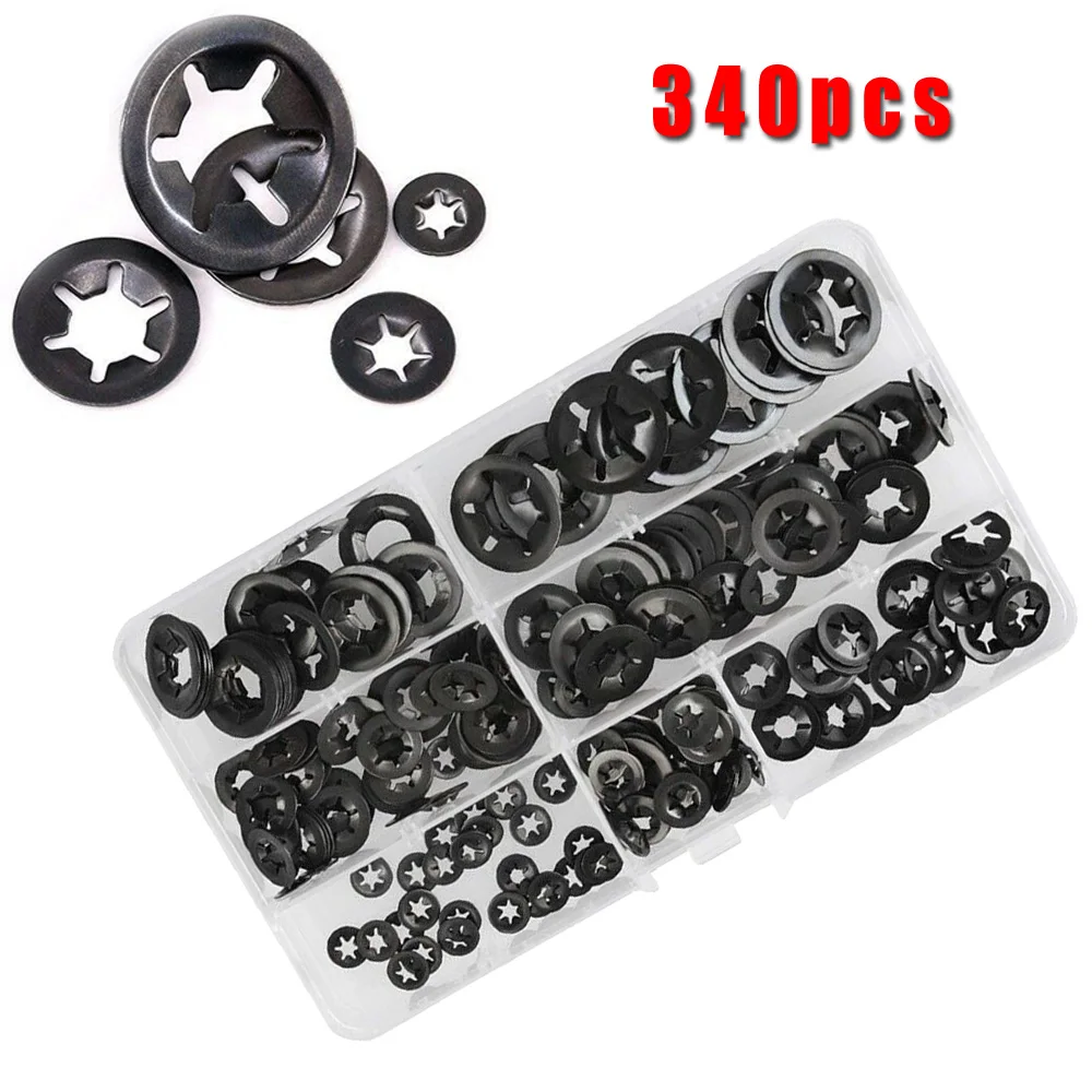 High Quality 340pcs/Set Internal Tooth Star Lock Washer Spacer Quick Speed Locking Push On
High Quality 340pcs/Set Internal Tooth Star Lock Washer Spacer Quick Speed Locking Push On