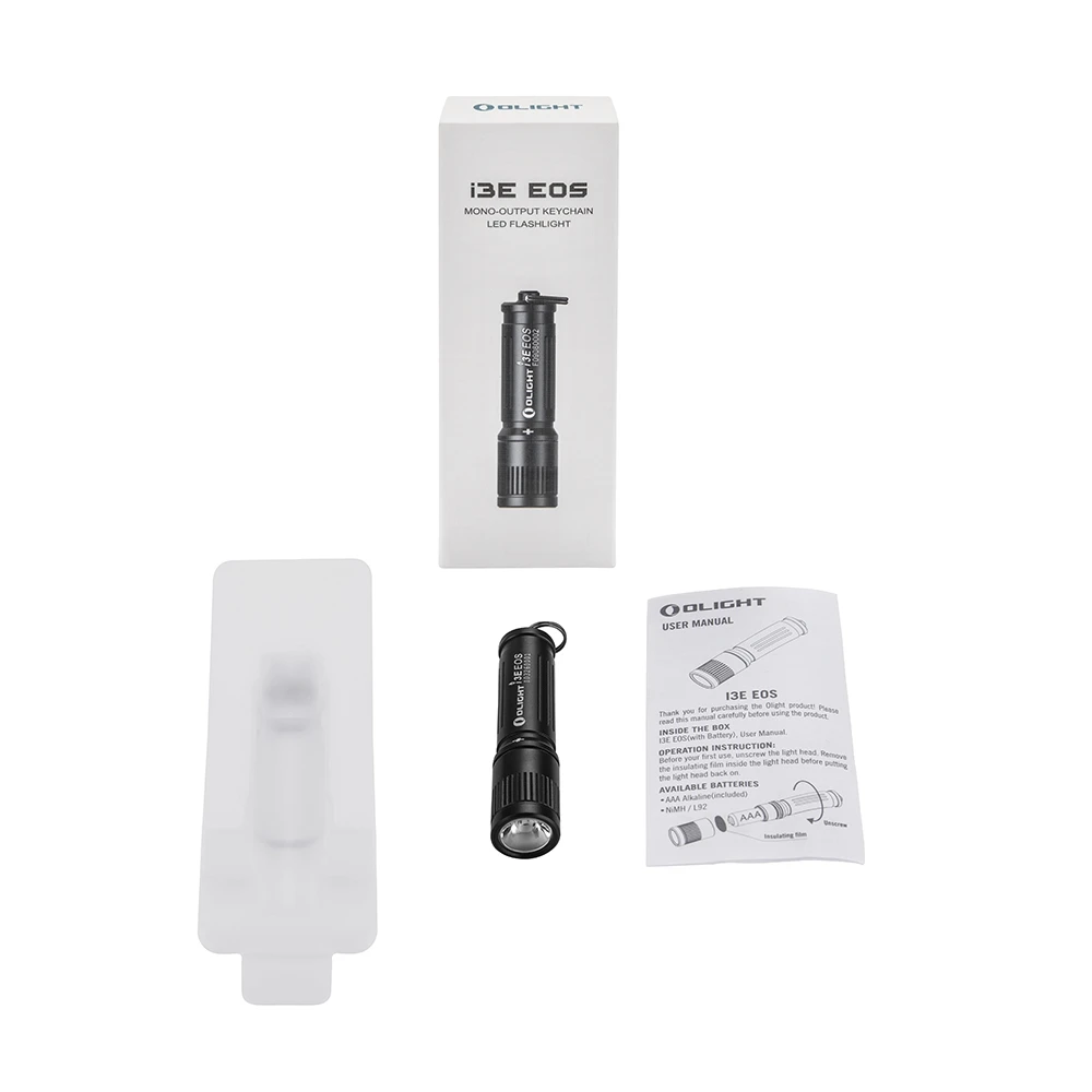 Olight i3E EDC Keychain Flashlight USE LUXEON TX LED 90Lumens With AAA Battery Portable WaterProof Mini Troch Light
Olight i3E EDC Keychain Flashlight USE LUXEON TX LED 90Lumens With AAA Battery Portable WaterProof Mini Troch Light