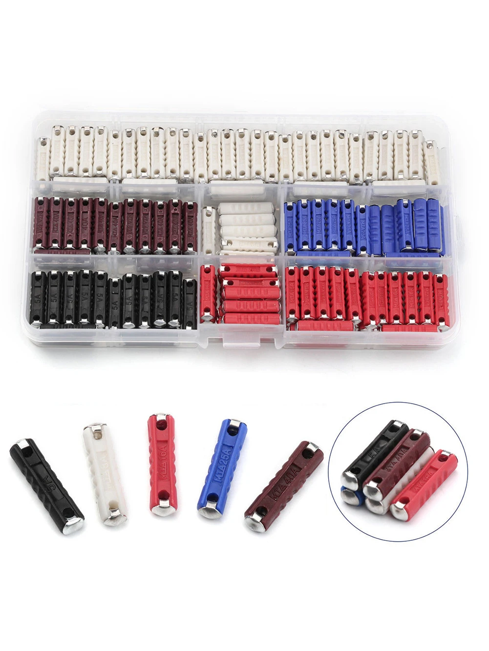 200pcs 5A 8A 16A 25A 40A Car Fuse Assortment Type European Auto Fuse Torpedo Fuse Kit with Storage Case Car Accessories
200pcs 5A 8A 16A 25A 40A Car Fuse Assortment Type European Auto Fuse Torpedo Fuse Kit with Storage Case Car Accessories