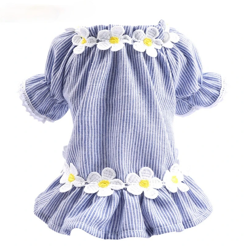 Pet Dog Clothes Cat Spring and Summer New Teddy Bichon Striped Frangipani Cardigan Leisure and Comfortable Flower Dog Clothes
Pet Dog Clothes Cat Spring and Summer New Teddy Bichon Striped Frangipani Cardigan Leisure and Comfortable Flower Dog Clothes