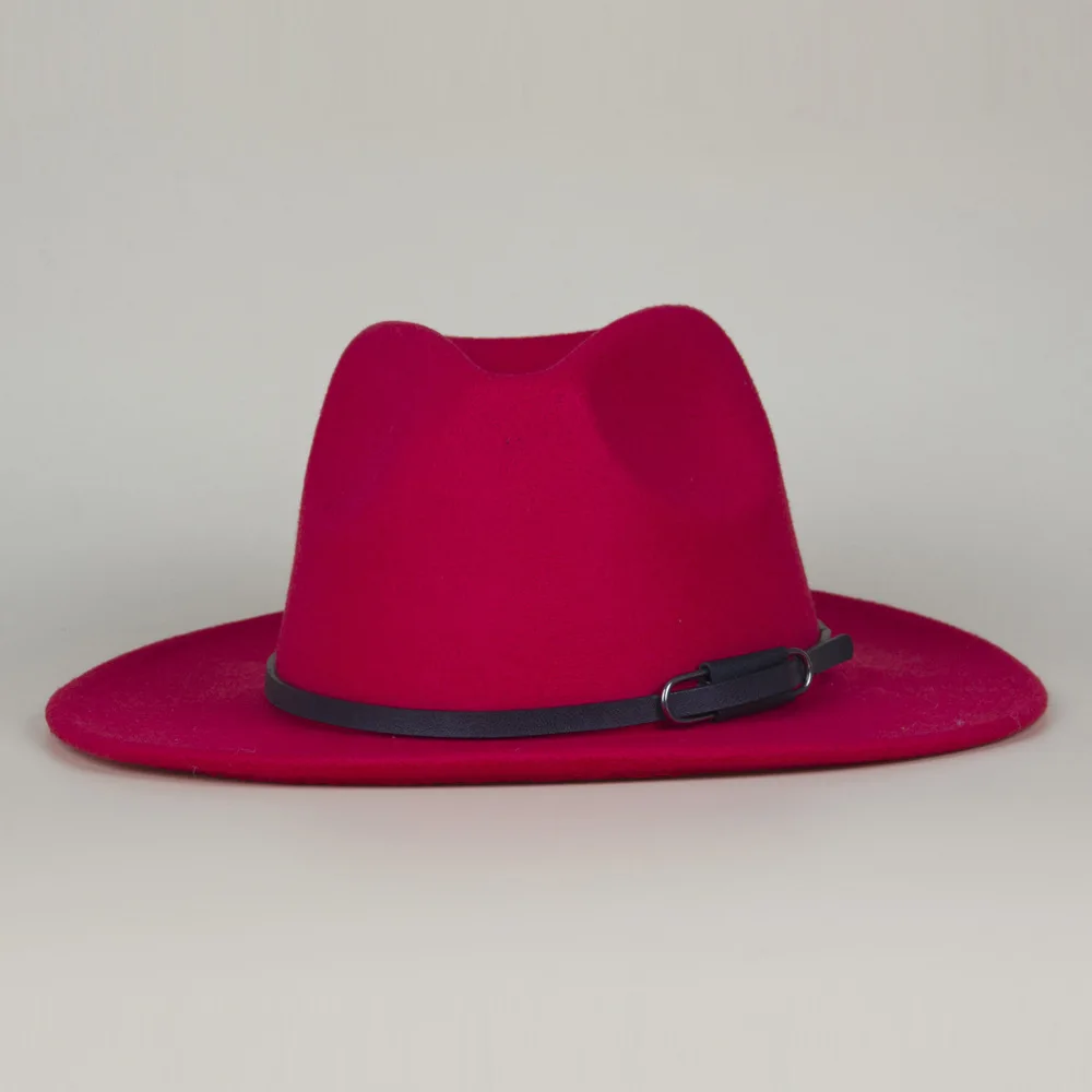 Man Cap Big Brim Fedora British Style Vintage Woolen Hat Jazz Hats Fashion Belt Autumn Winter
Man Cap Big Brim Fedora British Style Vintage Woolen Hat Jazz Hats Fashion Belt Autumn Winter