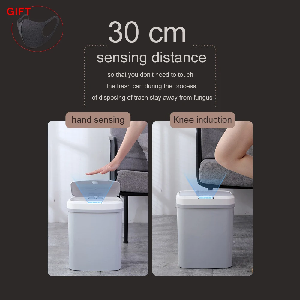 Smart Sensor Trash Bin Creative Bedroom Office Rechargeable New Plastic Garbage Mute Automatic Trash Bin Household Paper Basket
Smart Sensor Trash Bin Creative Bedroom Office Rechargeable New Plastic Garbage Mute Automatic Trash Bin Household Paper Basket