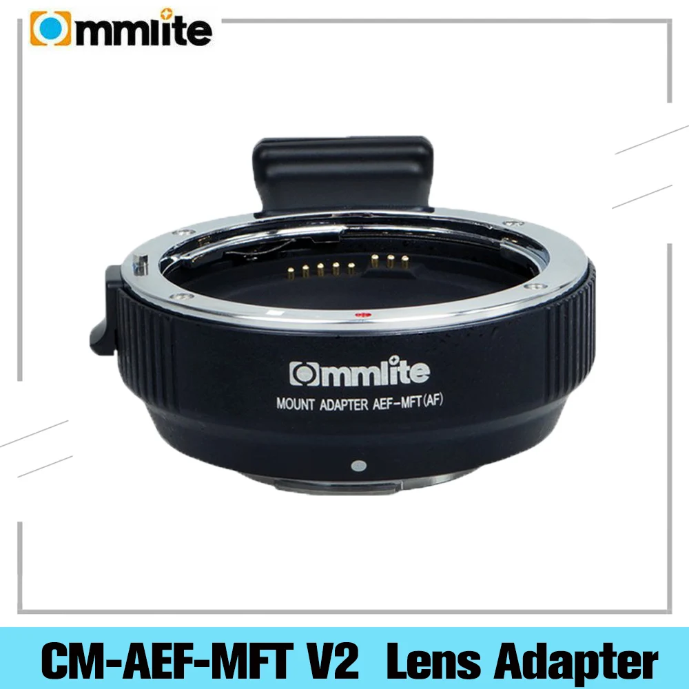 

Commlite CM-AEF-MFT V2 Electronic AF Camera Lens Mount Adapter for Canon EOS EF/EF-S to M4/3 Camera for Panasonic Olympus