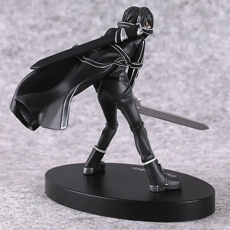 Anime Sword Art Online Kirito PVC Action Figure Collectible Model doll toy 16cm
Anime Sword Art Online Kirito PVC Action Figure Collectible Model doll toy 16cm