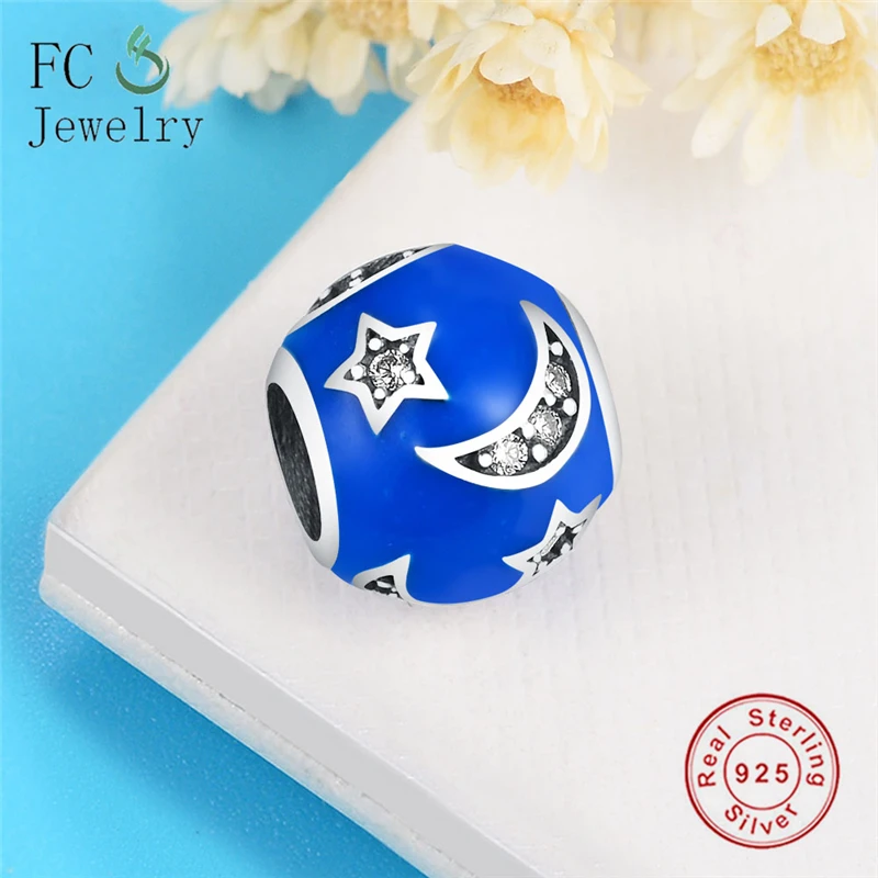 Луна Звезда с синей эмалью Очаровательная бусина паве CZ Fit оригинальные талисманы браслет серебро 925 DIY Ювелирные изделия Berloque
Луна Звезда с синей эмалью Очаровательная бусина паве CZ Fit оригинальные талисманы браслет серебро 925 DIY Ювелирные изделия Berloque
