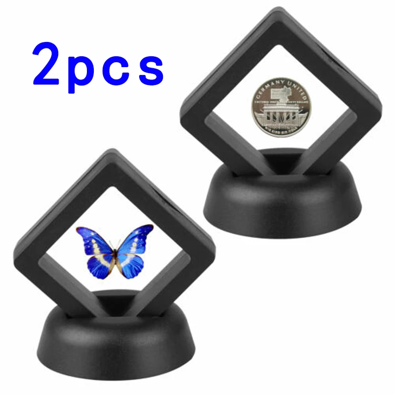 2Pcs Commemorative Coin Gold Silver Coin Display Holder Stand Box 50X50mm Transparent Hang Rack Earrings Ring Gemstone Holder
2Pcs Commemorative Coin Gold Silver Coin Display Holder Stand Box 50X50mm Transparent Hang Rack Earrings Ring Gemstone Holder