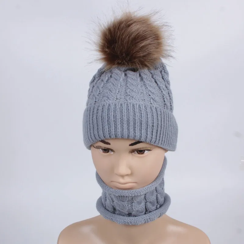 2019 новая зимняя шапка шарф комплект для маленьких мальчиков и девочек детский