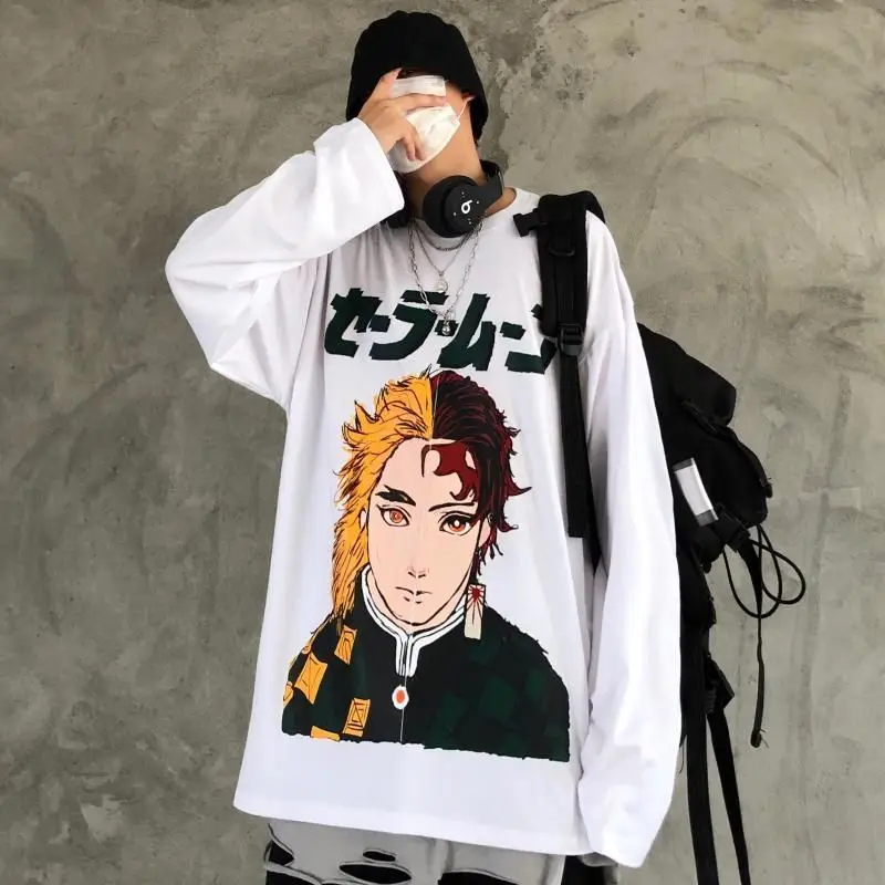 T-shirt Men's And Women's New Autumn 2020 Harajuku Japanese High Street Cartoon Printed Long Sleeve Loose Top Harajuku Print
T-shirt Men's And Women's New Autumn 2020 Harajuku Japanese High Street Cartoon Printed Long Sleeve Loose Top Harajuku Print