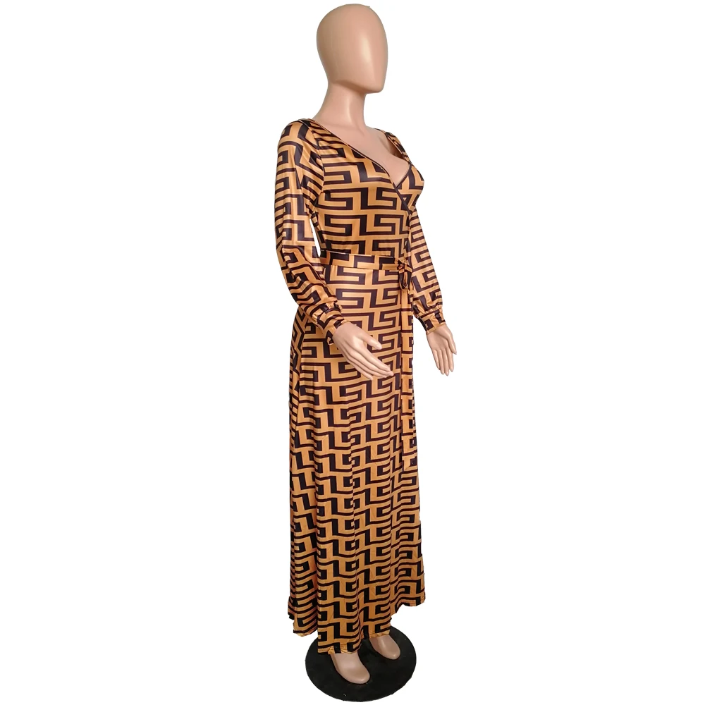 Women Fahsion Sexy Deep V Neck Long Sleeve Dress Fashion Elegant Boat Neck Glitter Print Party Dress Formal Dress Sexy Clubwear 
Women Fahsion Sexy Deep V Neck Long Sleeve Dress Fashion Elegant Boat Neck Glitter Print Party Dress Formal Dress Sexy Clubwear