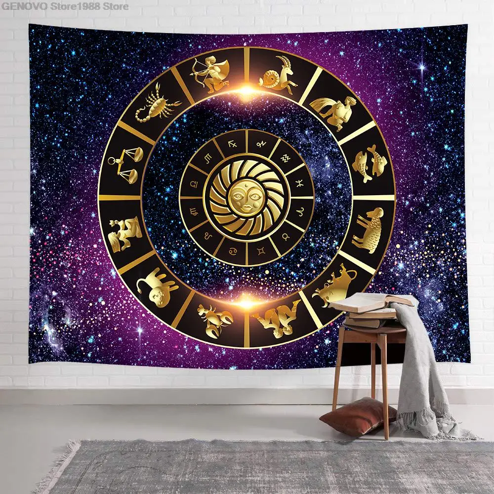 

Simsant Galaxy Raum Tapisserie Konstellation Tarot Kunst Wand Hängen Wandteppiche für Wohnzimmer Schlafzimmer Wohnheim Hause Dec