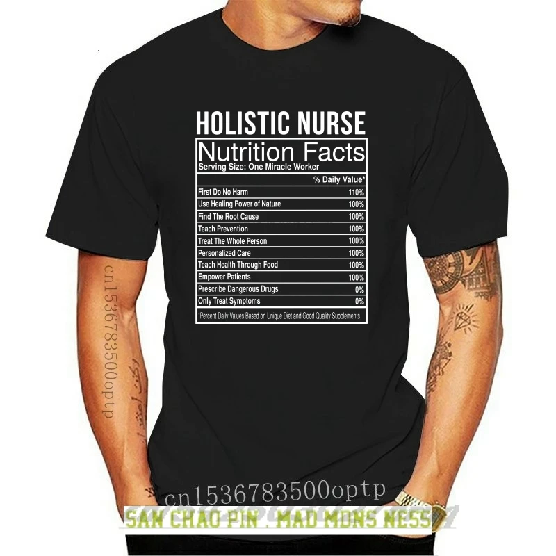 Holistic Nurse Nutrition Facts Funny Nurse Shirt Casual Plus Size T-shirts Hip Hop Style Tops Tee S-2xl
Holistic Nurse Nutrition Facts Funny Nurse Shirt Casual Plus Size T-shirts Hip Hop Style Tops Tee S-2xl