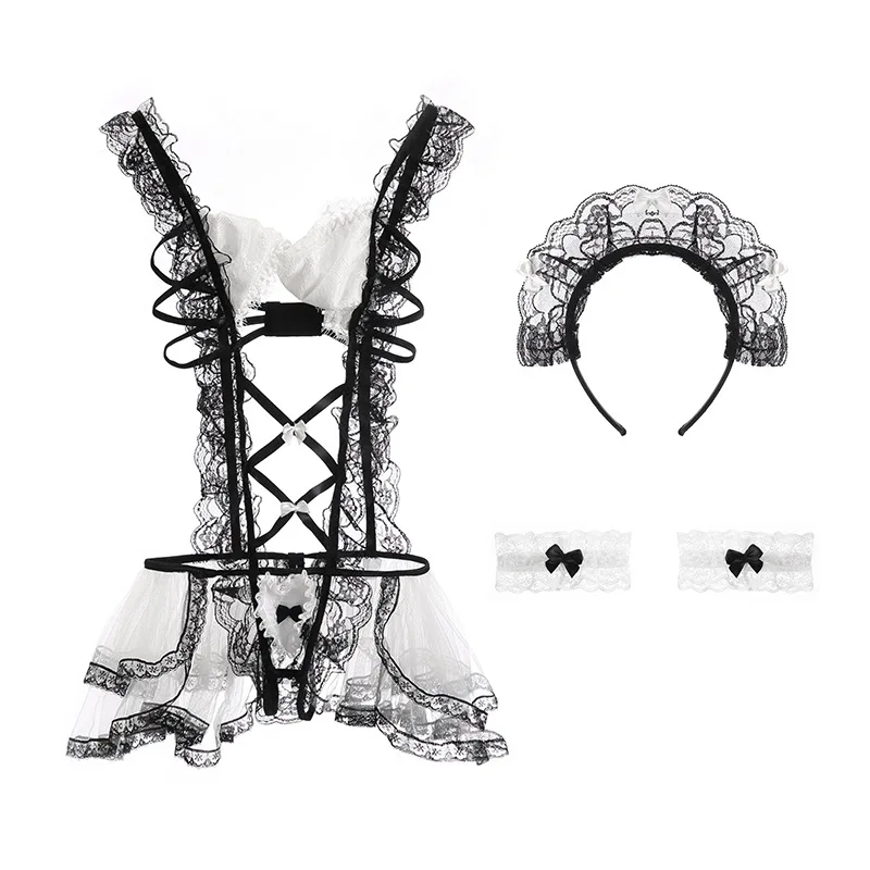 Magnificent lingerie cute playful little maid sexy perspective mesh uniform seduction role-playing beauty set.
Magnificent lingerie cute playful little maid sexy perspective mesh uniform seduction role-playing beauty set.