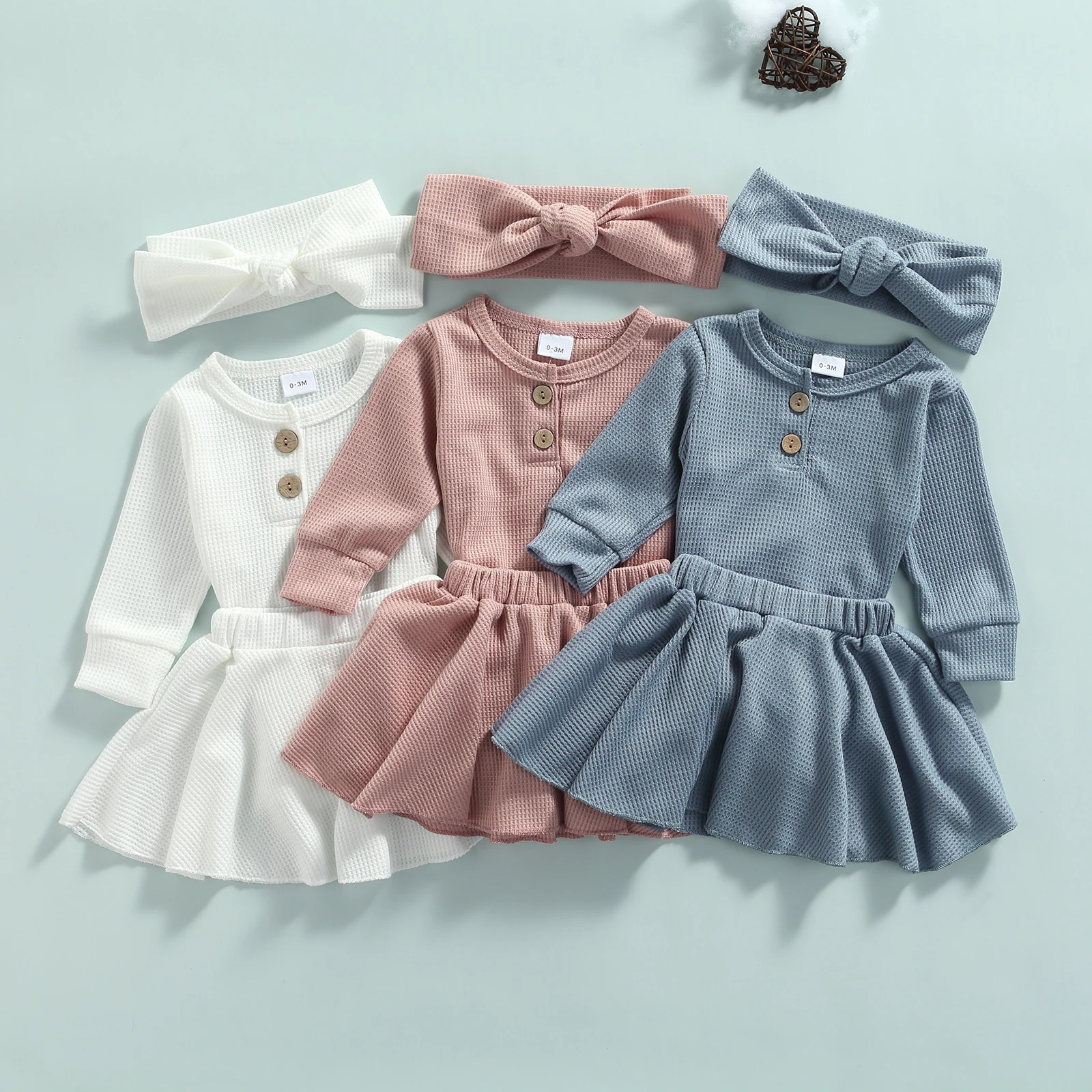 Ma&Baby 0-12M Newborn Infant Baby Girls Clothes Set Long Sleeve Button Romper Ruffles Skirts Autumn Spring Outfits DD40
Ma&Baby 0-12M Newborn Infant Baby Girls Clothes Set Long Sleeve Button Romper Ruffles Skirts Autumn Spring Outfits DD40