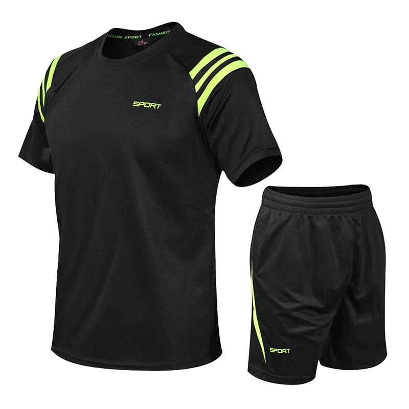 Boxing Running Fitness Playing Balls Sport Men's Suit Quick Dry Breathable Summer Tees Pants Check Jacquard Knitting M-5XL 801
Boxing Running Fitness Playing Balls Sport Men's Suit Quick Dry Breathable Summer Tees Pants Check Jacquard Knitting M-5XL 801
