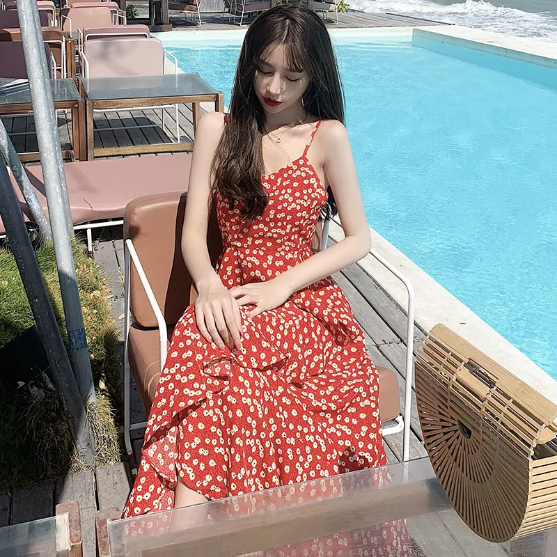 Vintage Casual Sundress Female Beach Dress Midi Button Backless Polka Dot Striped Women Dress Summer 2020 Boho Sexy Floral Dress
Vintage Casual Sundress Female Beach Dress Midi Button Backless Polka Dot Striped Women Dress Summer 2020 Boho Sexy Floral Dress