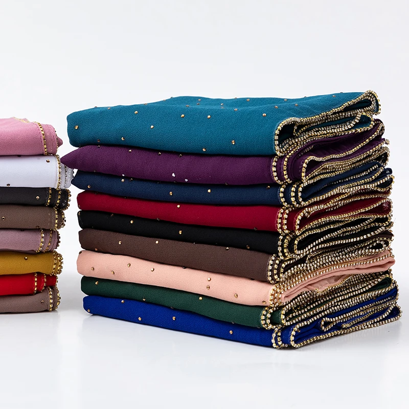 2020 New Product Diamond chiffon Women Long Hijab Scarf Muslim Lady Hijab Caps Islam Clothing Turkish Turban Shawl Headscarves
2020 New Product Diamond chiffon Women Long Hijab Scarf Muslim Lady Hijab Caps Islam Clothing Turkish Turban Shawl Headscarves