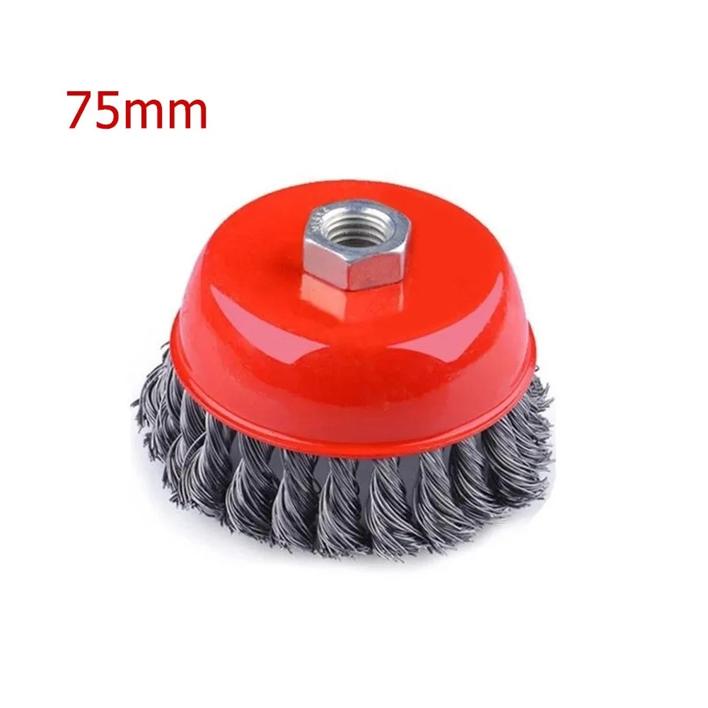 1 Pcs Steel Rotar Joint Knot Flat Cup Steel Wire Wheel Brush For Angle Grinder Rust Removal 75mm Angle Grinder Gadget Tool
1 Pcs Steel Rotar Joint Knot Flat Cup Steel Wire Wheel Brush For Angle Grinder Rust Removal 75mm Angle Grinder Gadget Tool