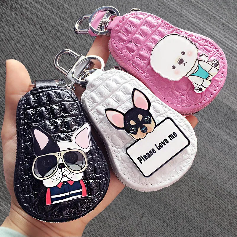 Women Key Wallet Korean Style Solid Color Cartoon Animal Dog Car Key Cover Cute Crocodile Pattern Family Storage Female Key Bag
Women Key Wallet Korean Style Solid Color Cartoon Animal Dog Car Key Cover Cute Crocodile Pattern Family Storage Female Key Bag