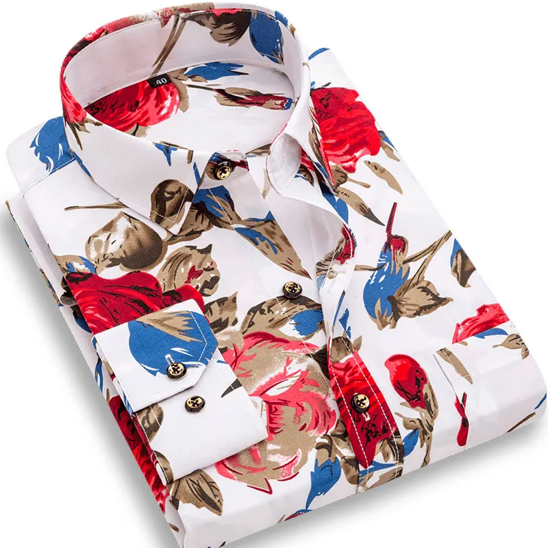 New Fashion Men's Printed Floral Long Sleeve Casual Shirt Soft Thin Spring Summer Standard Fit Social Business Dress Shirt
New Fashion Men's Printed Floral Long Sleeve Casual Shirt Soft Thin Spring Summer Standard Fit Social Business Dress Shirt