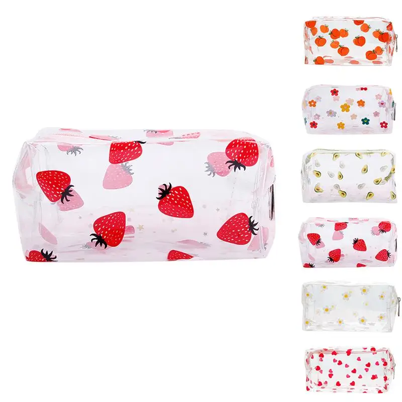 Transparent Waterproof Fruit Print PVC Cosmetic Bag Multi-Use Large Capacity Cartoon Makeup Bag Toiletry Bag Travel Essential
Transparent Waterproof Fruit Print PVC Cosmetic Bag Multi-Use Large Capacity Cartoon Makeup Bag Toiletry Bag Travel Essential
