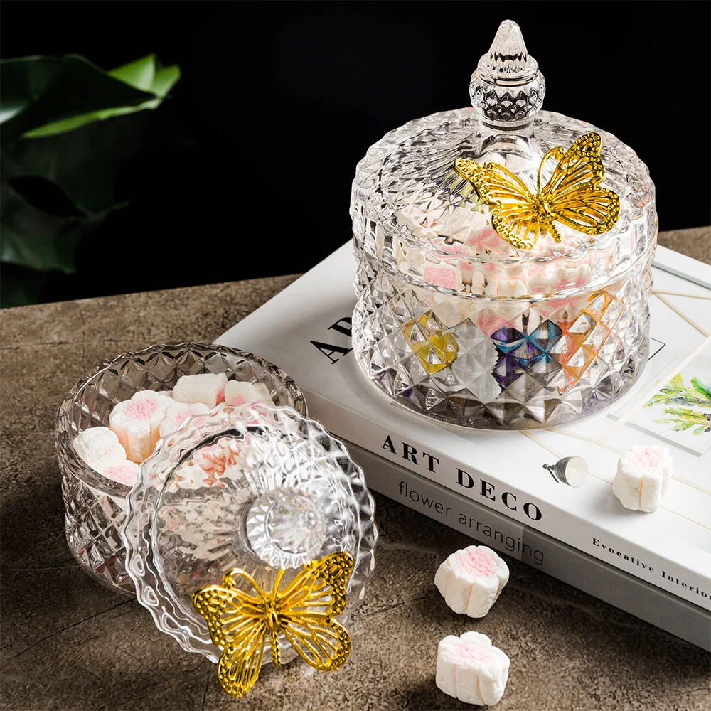 Transparent Glass Candy Jar Round Storage with Lid Exquisite Crafts Living Room Home Decor Desktop Accessories Modern Home Decor
Transparent Glass Candy Jar Round Storage with Lid Exquisite Crafts Living Room Home Decor Desktop Accessories Modern Home Decor