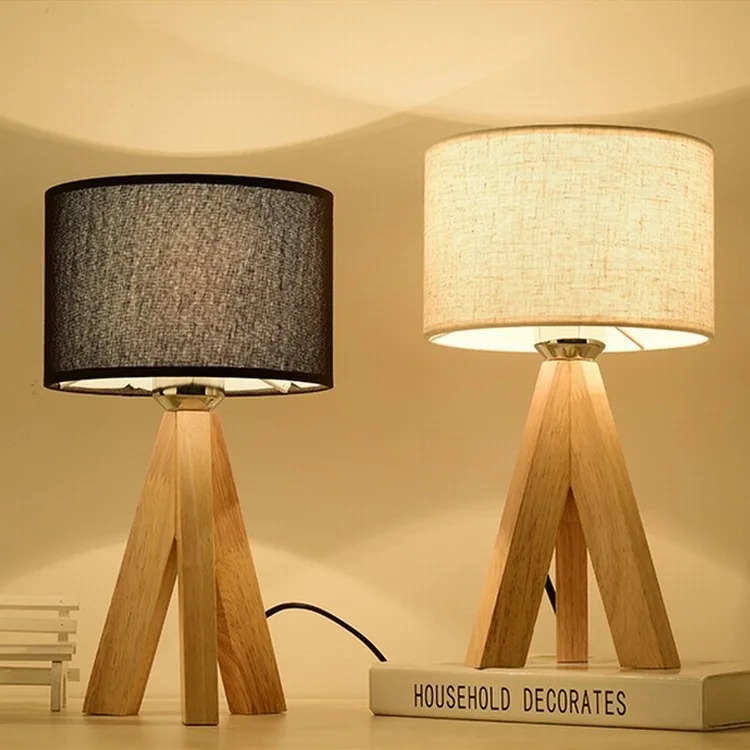 Modern Wood Base Bedroom Bedside Decoration Small Table Lamp Nordic Product Study Led Simple Room Desk Lamp
Modern Wood Base Bedroom Bedside Decoration Small Table Lamp Nordic Product Study Led Simple Room Desk Lamp