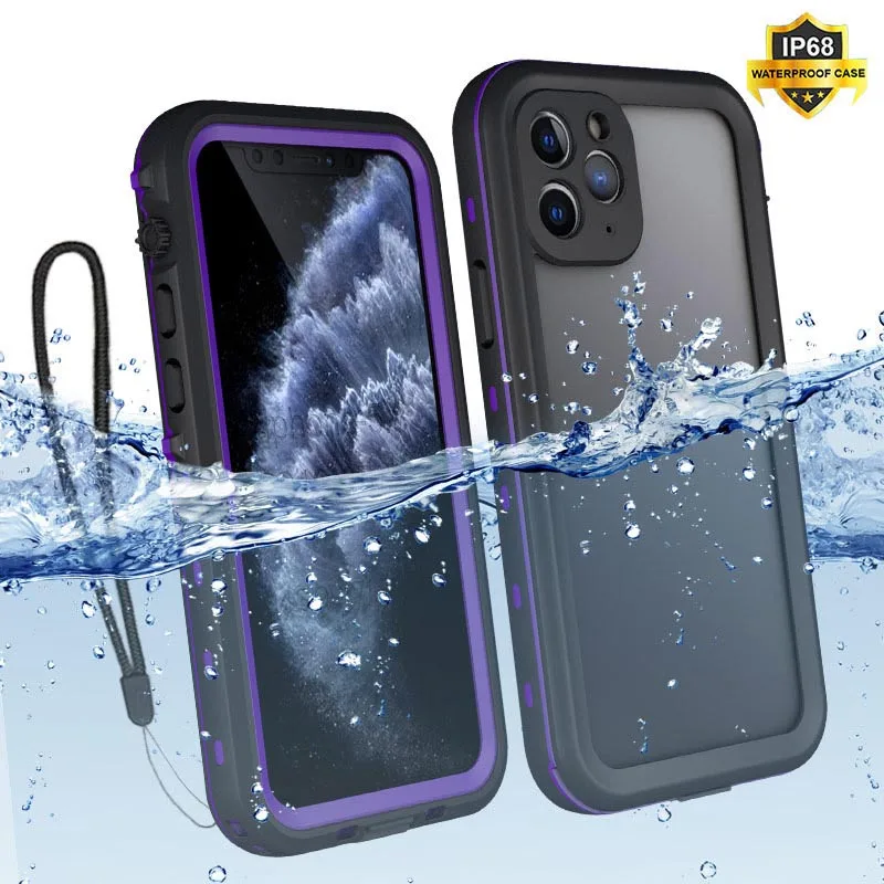 IP68 Waterproof Case for iPhone 12 11 Pro Max XS Max XR Coque Clear Armor Cover for iPhone 12 mini Diving Underwater Swim Fundas
IP68 Waterproof Case for iPhone 12 11 Pro Max XS Max XR Coque Clear Armor Cover for iPhone 12 mini Diving Underwater Swim Fundas
