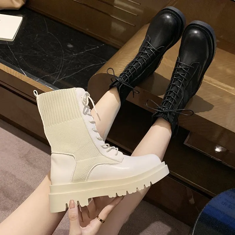 2021 Autumn and Winter Women's Single Boots High-top Thin Single Boots British Style Non-slip Fashion Martin Boots Women's Boots
2021 Autumn and Winter Women's Single Boots High-top Thin Single Boots British Style Non-slip Fashion Martin Boots Women's Boots
