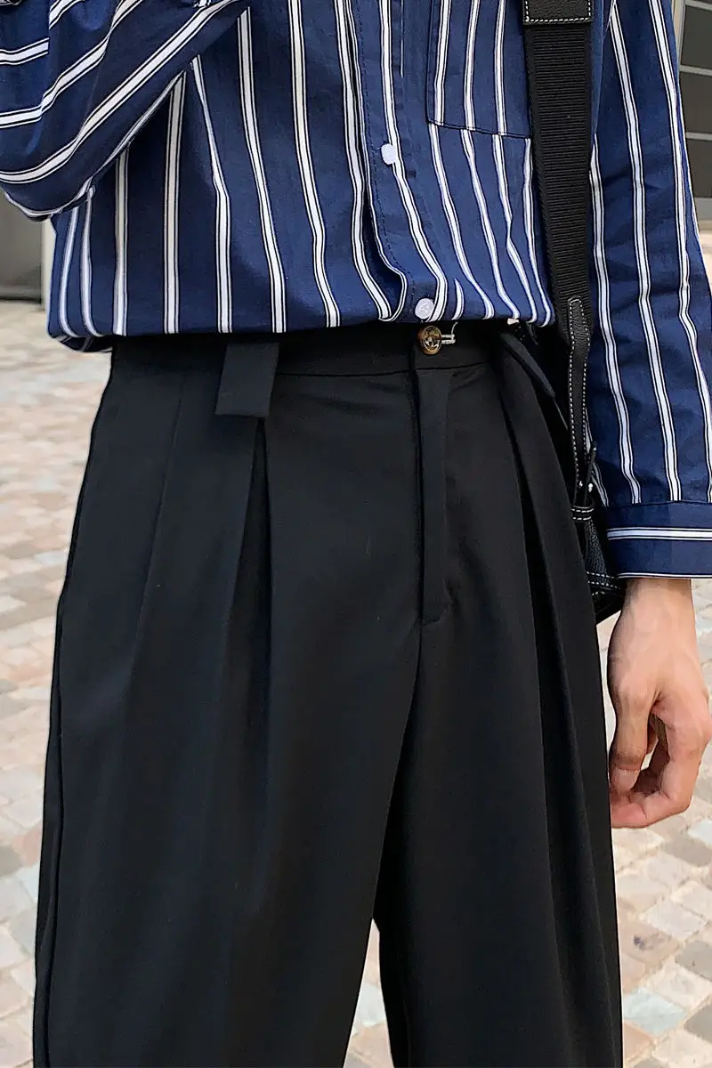 2021 Spring And Autumn New Youth Popular Loose Solid Color Pleated Trousers Fashion Casual All-match Small Straight Pants
2021 Spring And Autumn New Youth Popular Loose Solid Color Pleated Trousers Fashion Casual All-match Small Straight Pants