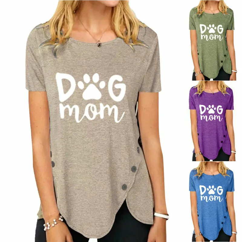 VICABO Women Tshirts Summer Short Sleeve Round Neck Print Casual Button T-shirt Graphic T Shirts Womens Clothing
VICABO Women Tshirts Summer Short Sleeve Round Neck Print Casual Button T-shirt Graphic T Shirts Womens Clothing