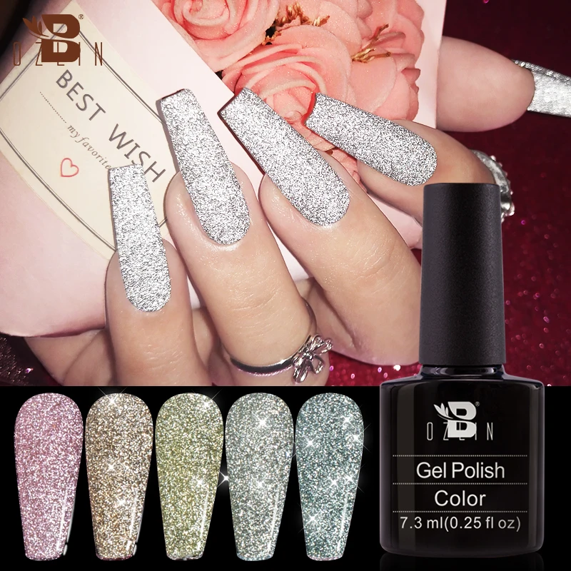 BOZLIN 24 Colors Reflective Glitter Gel Sequins Soak Off UV Gel Nail Polish Varnish Nails Art Tools Manicure Laquer Holographic
BOZLIN 24 Colors Reflective Glitter Gel Sequins Soak Off UV Gel Nail Polish Varnish Nails Art Tools Manicure Laquer Holographic