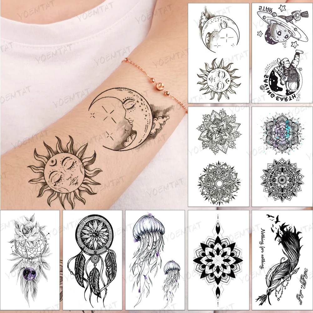 Waterproof Temporary Tattoo Sticker Moon Stars Clouds Flash Tatoo Universe Planet Arm Wrist Fake Tatto For Body Art Women Men
Waterproof Temporary Tattoo Sticker Moon Stars Clouds Flash Tatoo Universe Planet Arm Wrist Fake Tatto For Body Art Women Men